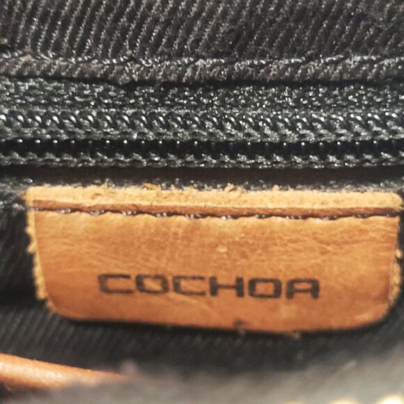 COCHOA Crossbody Sling Bag Small Caramel Brown Leather Purse Vintage - Picture 11 of 13